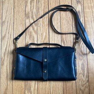 Leather crossbody purse